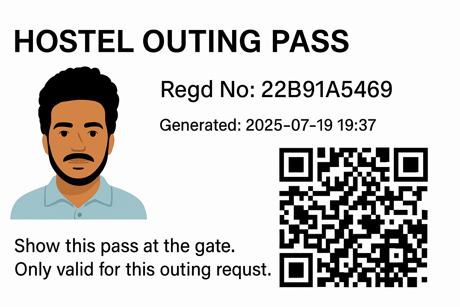 Hostel Outing Pass System